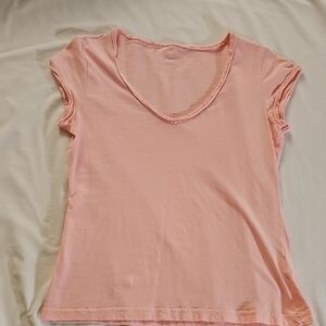 Caslon Light Pinkish Peach Short Sleeve Tee